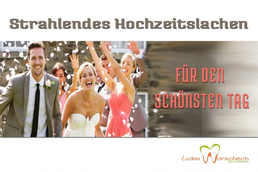 Strahlendes Hochzeitslachen